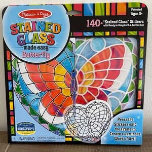 Melissa & Doug Colorful Stained Glass Butterfly Kit